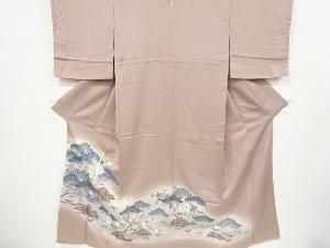 リサイクル　鶴に松竹梅模様刺繍一つ紋色留袖